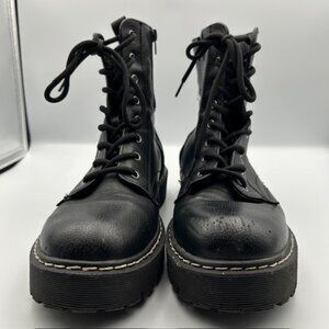 Sincerely Jules Women’s “Harley” Black Chunky Combat Boot Size 10
